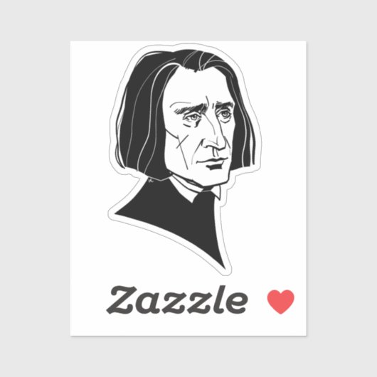 Franz Liszt Sticker (Vel)