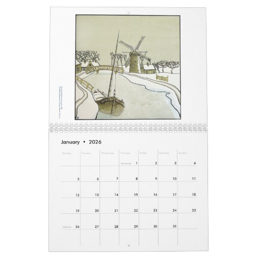 Franz M. Melchers' Het Jaar Kalender (Jan 2026)