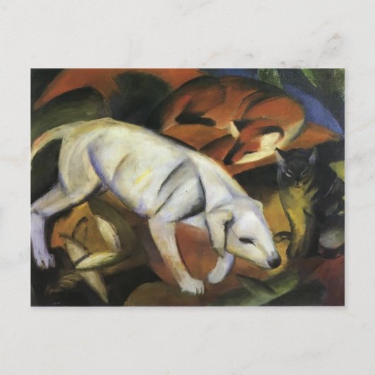 Franz Marc- A Dog Briefkaart (Voorkant)
