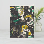 Franz Marc Abstract Genesis II Expressionisme Kuns Feestdagenkaart (Staand voorkant)