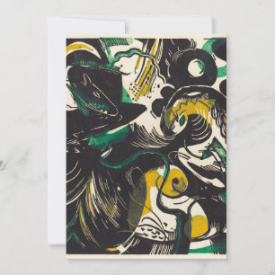 Franz Marc Abstract Genesis II Expressionisme Kuns Feestdagenkaart