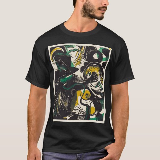 Franz Marc Abstract Genesis II Expressionisme Kuns T-shirt (Voorkant)