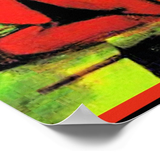 Franz Marc abstract kunstwerk, Vormen bestrijden Poster (Hoek)