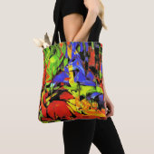 Franz Marc abstract kunstwerk, Vormen bestrijden Tote Bag (Dichtbij)