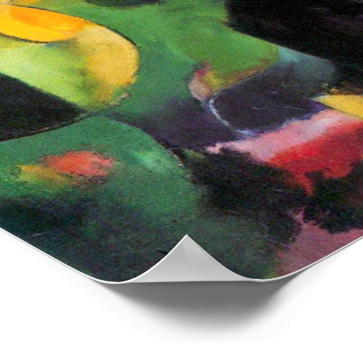 Franz Marc - Abstract met vee Poster (Hoek)