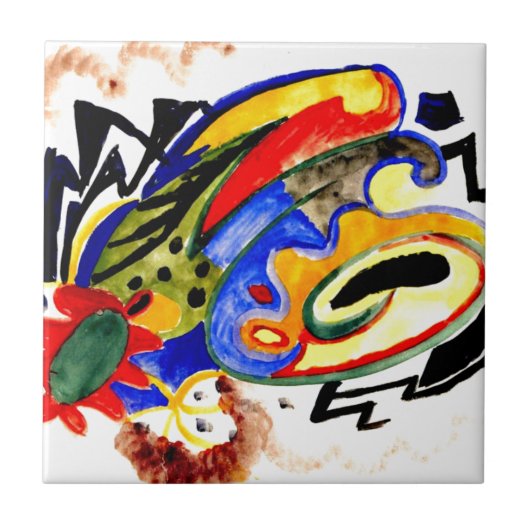 Franz Marc - Abstract patroon 1 Tegeltje (Voorkant)