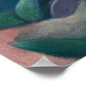 Franz Marc Abstracte Koeien Rood Groen Geel Schild Poster (Hoek)
