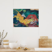 Franz Marc Abstracte Koeien Rood Groen Geel Schild Poster (Keuken)