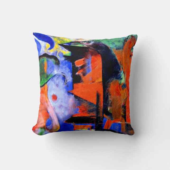 Franz Marc - Abstracte vormen II Kussen (Voorkant)