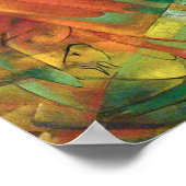 Franz Marc Animals in een Abstract landschap Poster (Hoek)