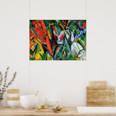 Franz Marc art: In de regen Poster (Keuken)