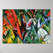 Franz Marc art: In de regen Poster (Voorkant)