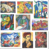 Franz Marc Art Paintings Sticker (Voorkant)