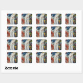 Franz Marc Art Vierkante Sticker (Vel)