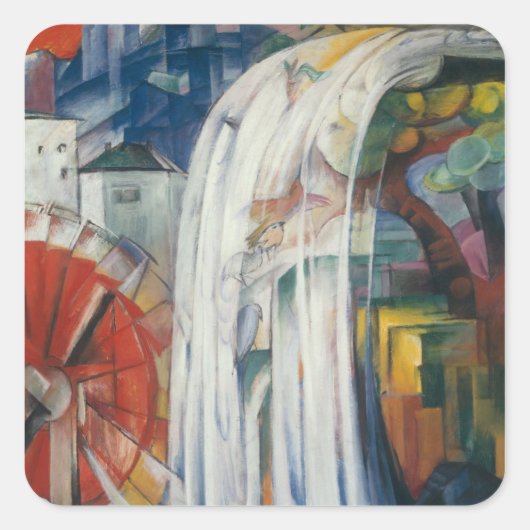 Franz Marc Art Vierkante Sticker (Voorkant)