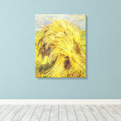 Franz Marc artwork, Sheaf of Grain, Canvas Afdruk (Insitu (Houten vloer))