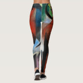 Franz Marc beroemd schilderen van de foxes (1913) Leggings (Achterkant)