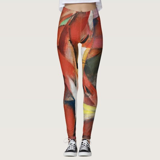 Franz Marc beroemd schilderen van de foxes (1913) Leggings (Voorkant)