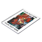 Franz Marc beroemd schilderen van de foxes geperso Notitieboek (Linkerzijde)
