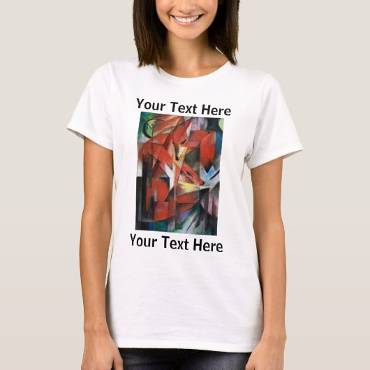 Franz Marc beroemd schilderen van de giftige T-shi T-shirt (Voorkant)