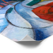 Franz Marc Bison in Winter (rood bizon) Poster (Hoek)