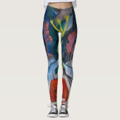 Franz Marc Bison in Winter (rood bizon) Vrouwen Leggings (Voorkant)