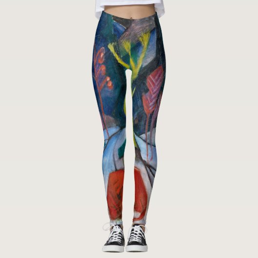 Franz Marc Bison in Winter (rood bizon) Vrouwen Leggings (Voorkant)