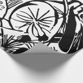 Franz Marc - Black en White Tiger - Abstracte kuns Cadeaupapier (Hoek)