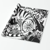 Franz Marc - Black en White Tiger - Abstracte kuns Cadeaupapier (Uitgerold)