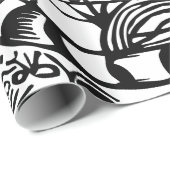 Franz Marc - Black en White Tiger - Abstracte kuns Cadeaupapier (Rol Hoek)