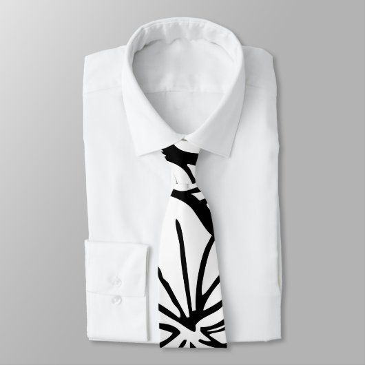 Franz Marc - Black en White Tiger - Abstracte kuns Stropdas (Gebonden)