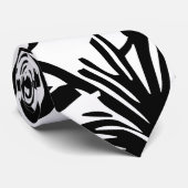 Franz Marc - Black en White Tiger - Abstracte kuns Stropdas (Opgerold)