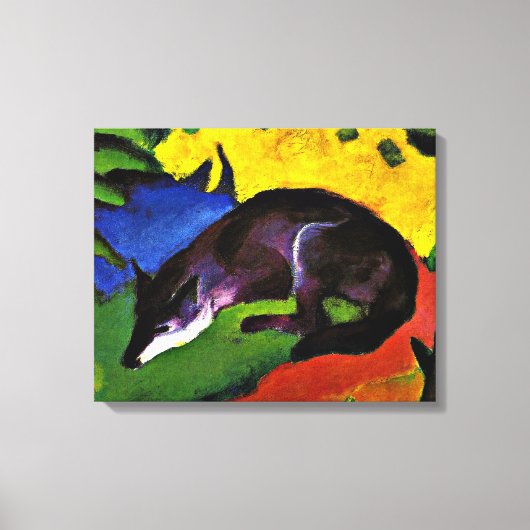 Franz Marc - Blauwe Vos Canvas Afdruk (Voorkant)