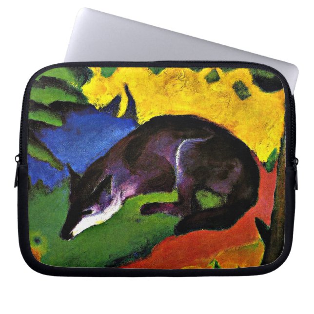 Franz Marc - Blauwe Vos Laptop Sleeve (Voorkant)