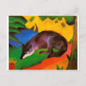 Franz Marc Blue Black Fox Briefkaart (Voorkant)