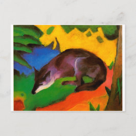 Franz Marc Blue Black Fox Briefkaart