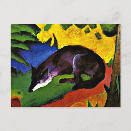 Franz Marc - Blue Fox Briefkaart (Voorkant)