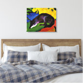 Franz Marc - Blue Fox Canvas Afdruk (Insitu (Slaapkamer))