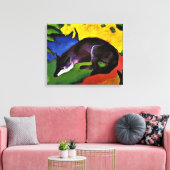 Franz Marc - Blue Fox Canvas Afdruk (Insitu (Woonkamer))