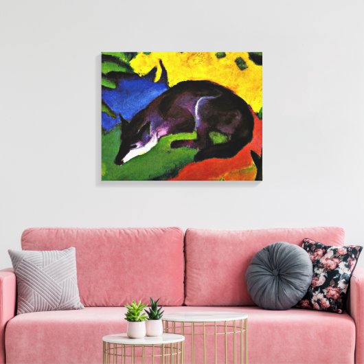 Franz Marc - Blue Fox Canvas Afdruk (Insitu (Woonkamer))
