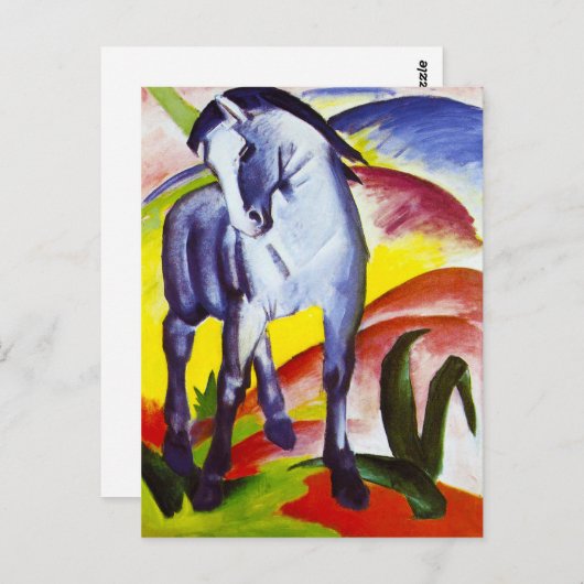 Franz Marc Blue Horse Briefkaart (Voorkant / Achterkant)