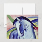 Franz Marc Blue Horse  Fine Art Painting Briefkaart (Voorkant / Achterkant)