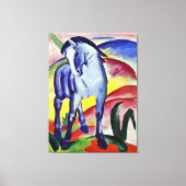 Franz Marc Blue Horse  Fine Art Painting Canvas Afdruk (Voorkant)