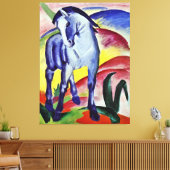 Franz Marc Blue Horse  Fine Art Painting Canvas Afdruk (Insitu (Woonkamer))