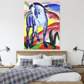 Franz Marc Blue Horse  Fine Art Painting Canvas Afdruk (Insitu (Slaapkamer))