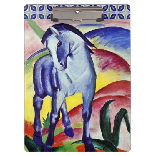 Franz Marc Blue Horse  Fine Art Painting Klembord (Voorkant)