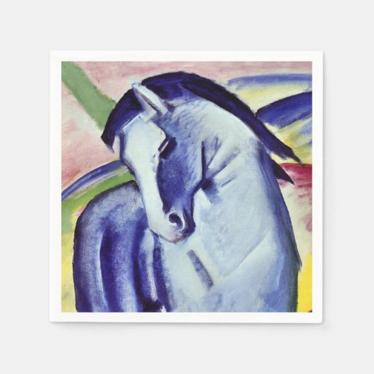Franz Marc Blue Horse Fine Art Painting Servetten (Voorkant)