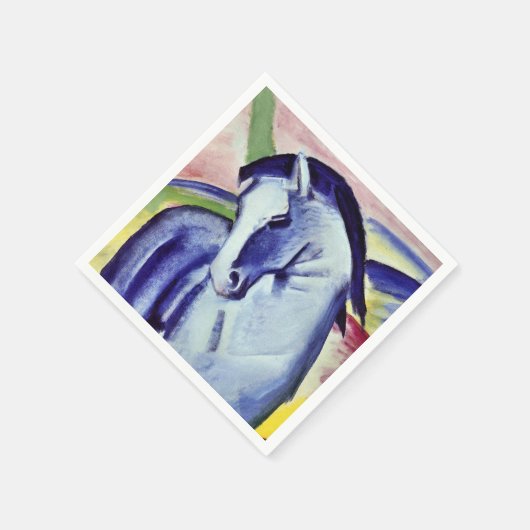 Franz Marc Blue Horse Fine Art Painting Servetten (Hoek)