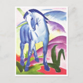 Franz Marc - Blue Horse I 1911 Equine Equestrian Briefkaart (Voorkant)