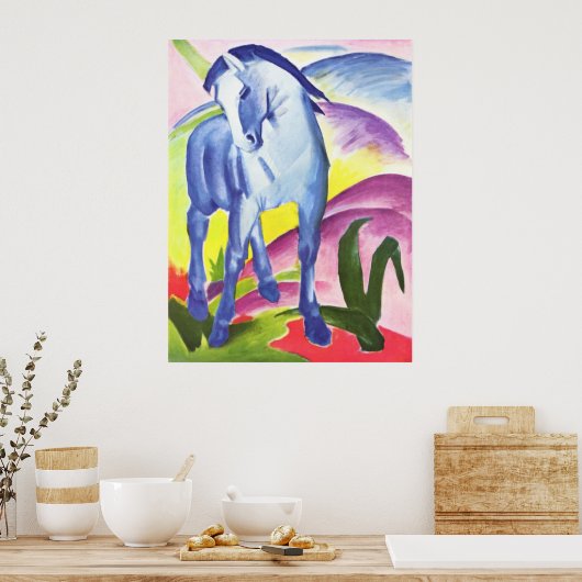 Franz Marc - Blue Horse I 1911 Equine Equestrian Poster (Keuken)